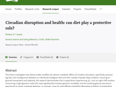 Circadian disruption and health: can diet play a protective role?